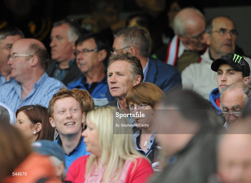 6 August 2011; Former World 5000m Champion Eamonn Coghlan watches on during the GAA Football All-Ireland Senior Championship Quarter-Final, Dublin v Tyrone, Croke Park, Dublin. Picture credit: Stephen McCarthy / SPORTSFILE