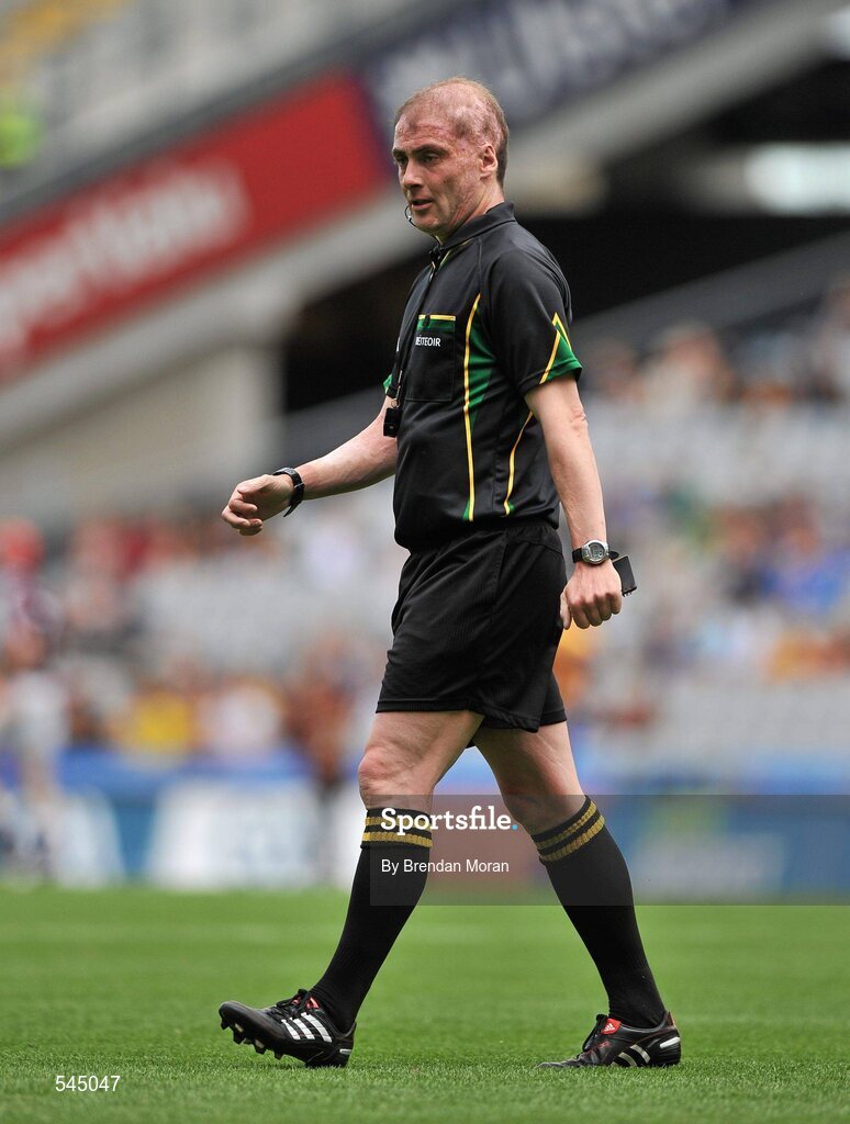 7 August 2011; Sean Cleere, Referee. GAA Hurling All-Ireland Minor Championship Semi-Final, Clare v Galway, Croke Park, Dublin. Picture credit: Brendan Moran / SPORTSFILE