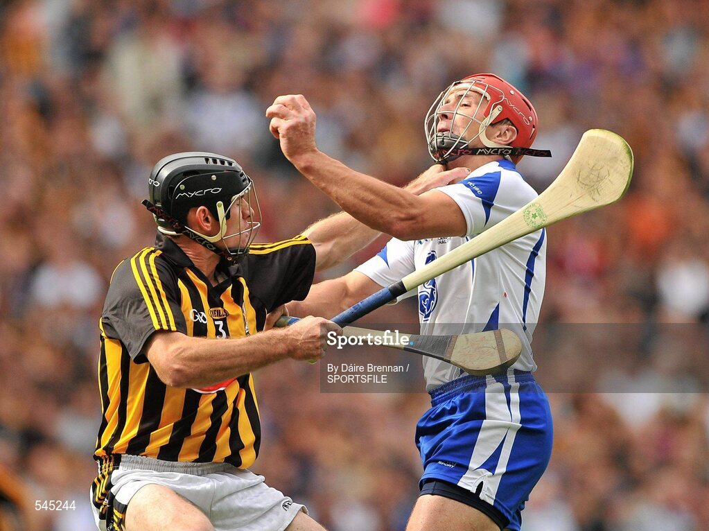 7 August 2011; Seamus Prendergast, Waterford, in action against Noel Hickey, Kilkenny. GAA Hurling All-Ireland Senior Championship Semi-Final, Kilkenny v Waterford, Croke Park, Dublin. Picture credit: Daire Brennan / SPORTSFILE