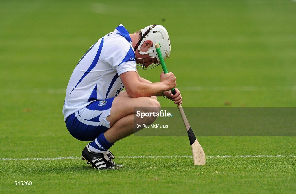 7 August 2011; A dejected Richie Foley, Waterford, after the game. GAA Hurling All-Ireland Senior Championship Semi-Final, Kilkenny v Waterford, Croke Park, Dublin. Picture credit: Ray McManus / SPORTSFILE