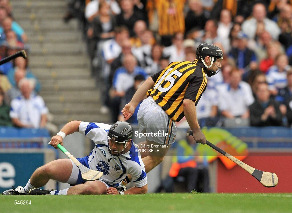 7 August 2011; Richie Hogan, Kilkenny, turns to celebrate after scoring his side's first goal. GAA Hurling All-Ireland Senior Championship Semi-Final, Kilkenny v Waterford, Croke Park, Dublin. Picture credit: Daire Brennan / SPORTSFILE