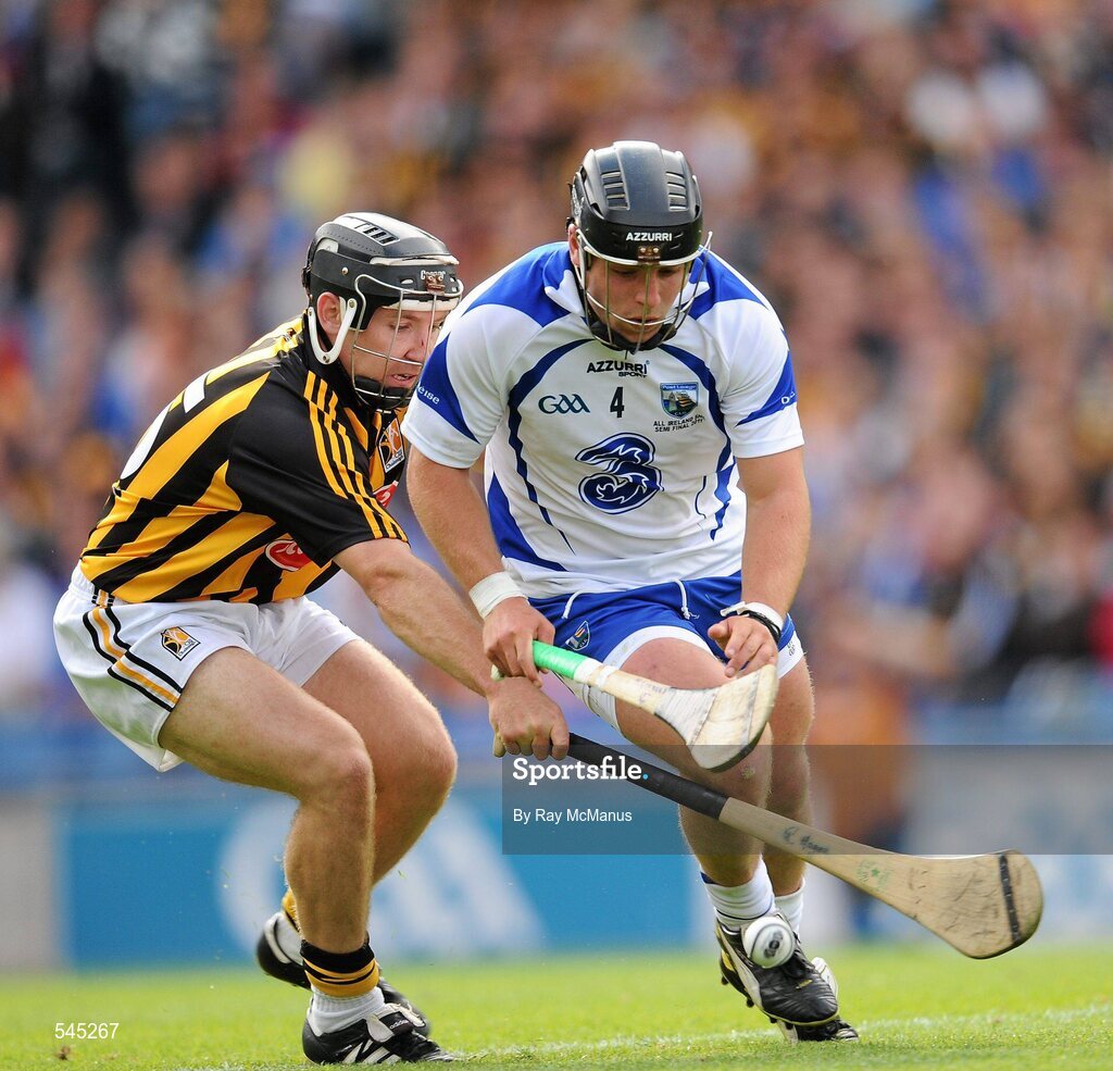7 August 2011; Noel Connors, Waterford, in action against Richie Hogan, Kilkenny. GAA Hurling All-Ireland Senior Championship Semi-Final, Kilkenny v Waterford, Croke Park, Dublin. Picture credit: Ray McManus / SPORTSFILE