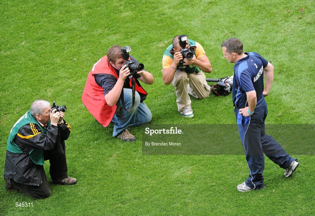 7 August 2011; Waterford manager Davy Fitzgerald at the final whistle. GAA Hurling All-Ireland Senior Championship Semi-Final, Kilkenny v Waterford, Croke Park, Dublin. Picture credit: Brendan Moran / SPORTSFILE