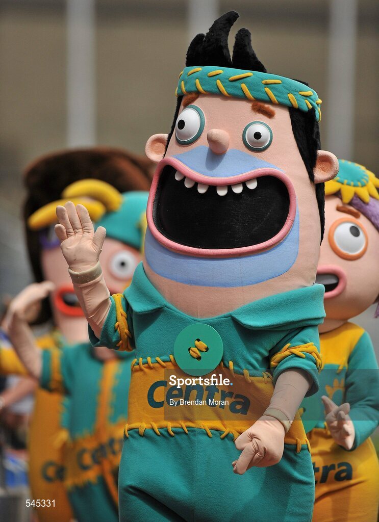 7 August 2011; A sponsors mascot waves to the crowd. GAA Hurling All-Ireland Senior Championship Semi-Final, Kilkenny v Waterford, Croke Park, Dublin. Picture credit: Brendan Moran / SPORTSFILE