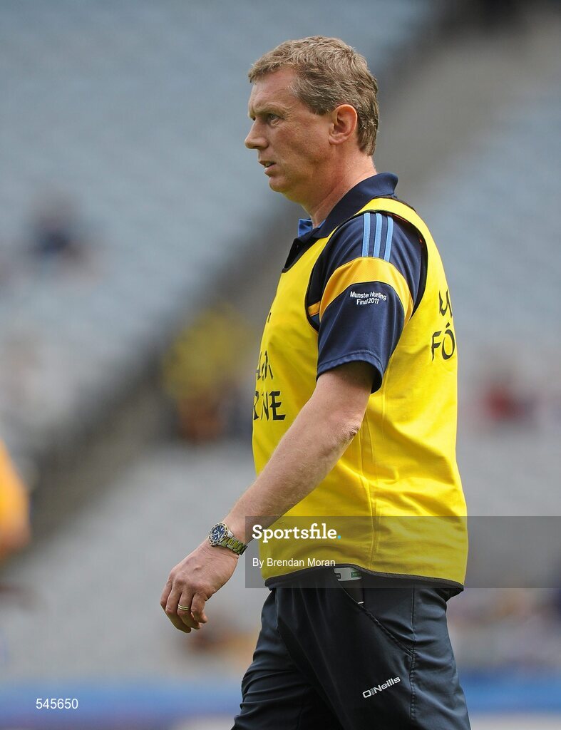 7 August 2011; Donal Moloney, Joint Clare manager. GAA Hurling All-Ireland Minor Championship Semi-Final, Clare v Galway, Croke Park, Dublin. Picture credit: Brendan Moran / SPORTSFILE