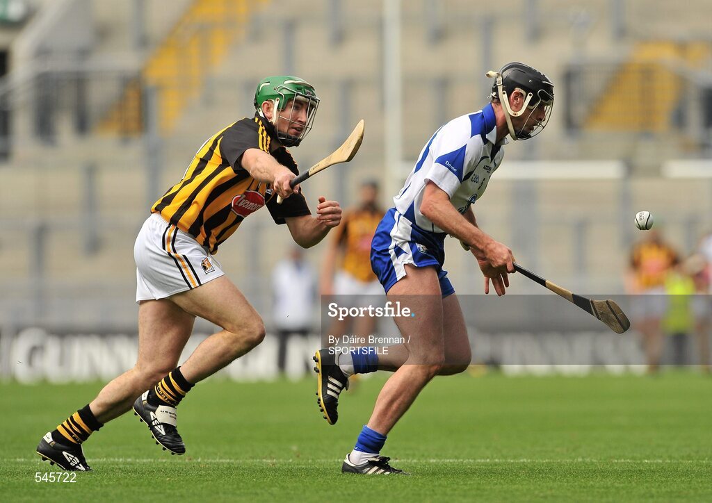 7 August 2011; Tony Browne, Waterford, in action against Eddie Brennan, Kilkenny. GAA Hurling All-Ireland Senior Championship Semi-Final, Kilkenny v Waterford, Croke Park, Dublin. Picture credit: Daire Brennan / SPORTSFILE