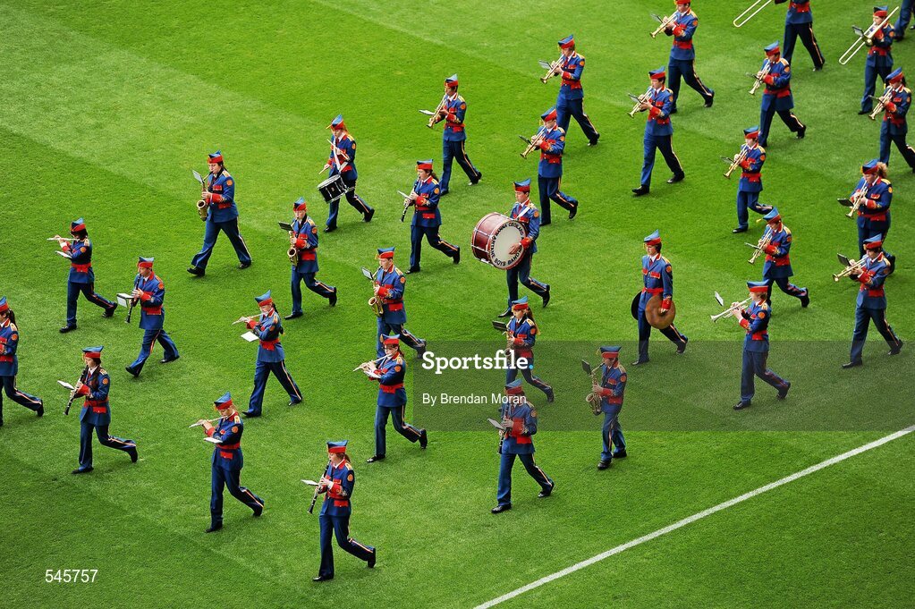 7 August 2011; A general view of the Artane School of Music Band. GAA Hurling All-Ireland Senior Championship Semi-Final, Kilkenny v Waterford, Croke Park, Dublin. Picture credit: Brendan Moran / SPORTSFILE
