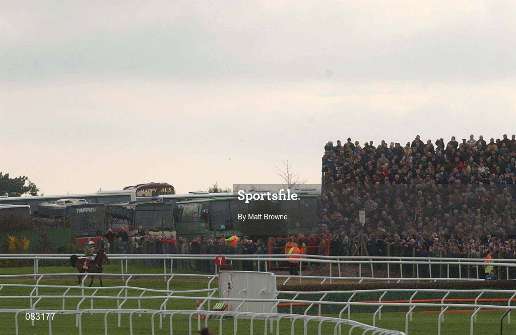 12 March 2002; Istabraq, with Charlie Swan up, makes his way back to the stand during Day One of the Cheltenham Racing Festival at Prestbury Park in Cheltenham, England. Photo by Matt Browne/Sportsfile
