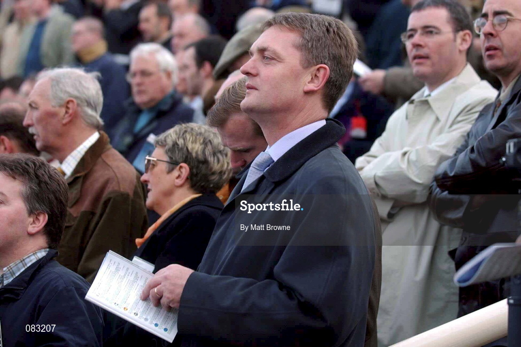 12 March 2002; Tipperary hurling manager Nicky English during Day One of the Cheltenham Racing Festival at Prestbury Park in Cheltenham, England. Photo by Matt Browne/Sportsfile