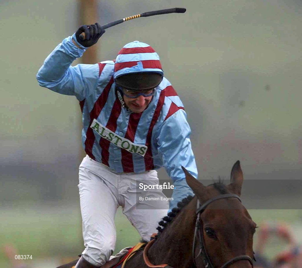 12 March 2002; Best Mate with Jim Culloty up on the way to winning The Tote Cheltenham Gold Cup Steeple Chase during Day One of the Cheltenham Racing Festival at Prestbury Park in Cheltenham, England. Photo by Damien Eagers/Sportsfile