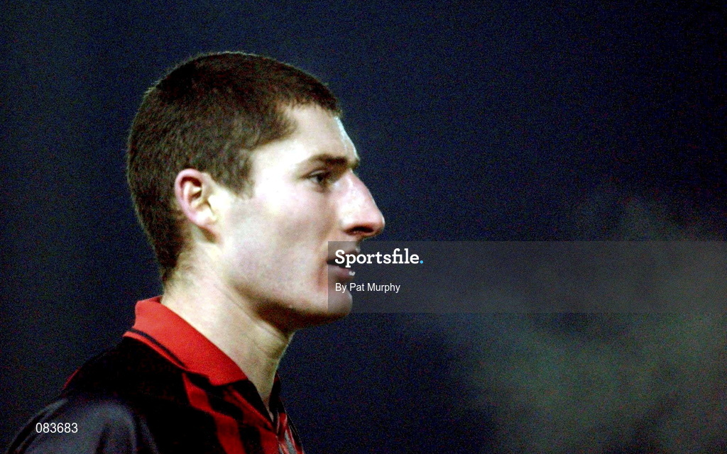 10 March 2002; Colin Hawkins of Bohemians during the Carlsberg FAI Cup Semi-Final match between Bohemians and Derry City at Dalymount Park in Dublin. Photo by Pat Murphy/Sportsfile