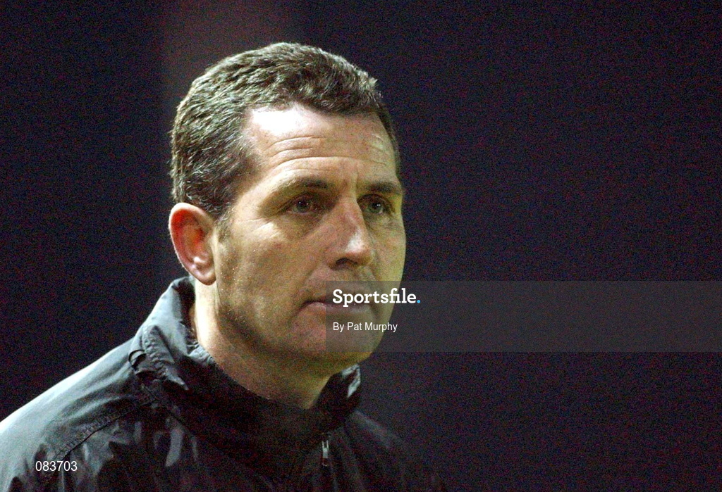 10 March 2002; Bohemians assistant manager Liam O'Brien during the Carlsberg FAI Cup Semi-Final match between Bohemians and Derry City at Dalymount Park in Dublin. Photo by Pat Murphy/Sportsfile