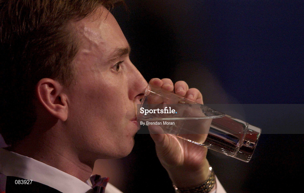 21 March 2002; Ken Doherty during the Irish Snooker Masters Championship Quarter Final match between Ken Doherty and Stephen Lee at the Citywest Hotel in Saggart, Dublin. Photo by Brendan Moran/Sportsfile