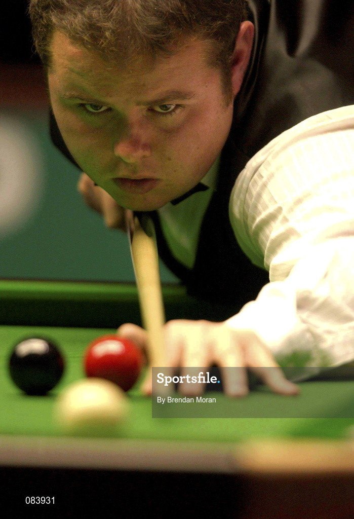 21 March 2002; Stephen Lee during the Irish Snooker Masters Championship Quarter Final match between Stephen Lee and Paul Hunter at the Citywest Hotel in Saggart, Dublin. Photo by Brendan Moran/Sportsfile