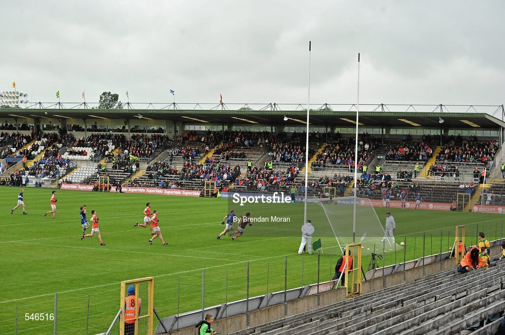 17 July 2011; A general view of St Tiernach's Park. Ulster GAA Football Senior Championship Final, Derry v Donegal, St Tiernach's Park, Clones, Co. Monaghan. Picture credit: Brendan Moran / SPORTSFILE