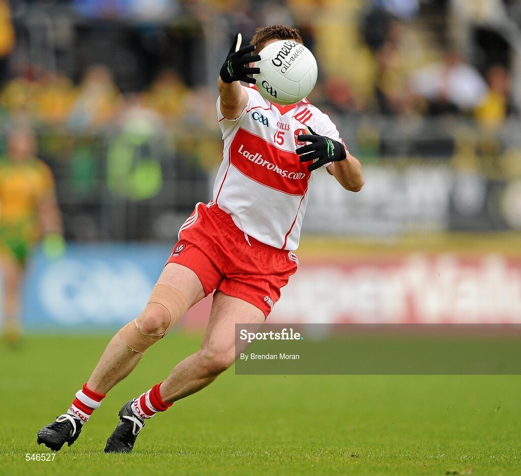 17 July 2011; Conleith Gilligan, Derry. Ulster GAA Football Senior Championship Final, Derry v Donegal, St Tiernach's Park, Clones, Co. Monaghan. Picture credit: Brendan Moran / SPORTSFILE