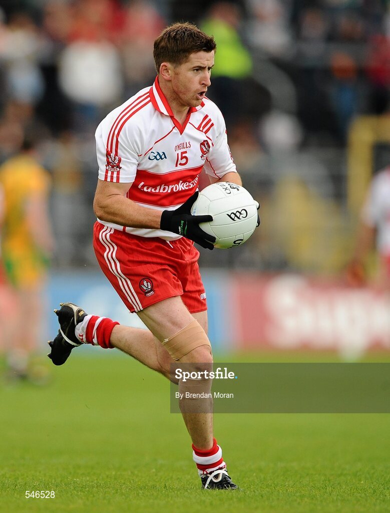 17 July 2011; Conleith Gilligan, Derry. Ulster GAA Football Senior Championship Final, Derry v Donegal, St Tiernach's Park, Clones, Co. Monaghan. Picture credit: Brendan Moran / SPORTSFILE