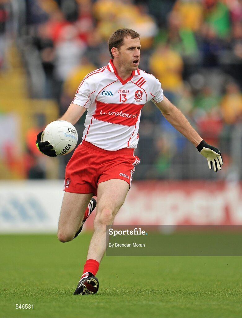 17 July 2011; Enda Muldoon, Derry. Ulster GAA Football Senior Championship Final, Derry v Donegal, St Tiernach's Park, Clones, Co. Monaghan. Picture credit: Brendan Moran / SPORTSFILE