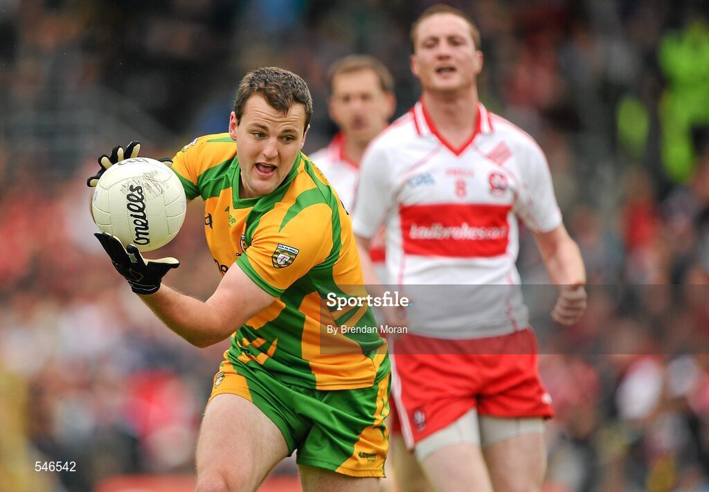 17 July 2011; Michael Murphy, Donegal. Ulster GAA Football Senior Championship Final, Derry v Donegal, St Tiernach's Park, Clones, Co. Monaghan. Picture credit: Brendan Moran / SPORTSFILE