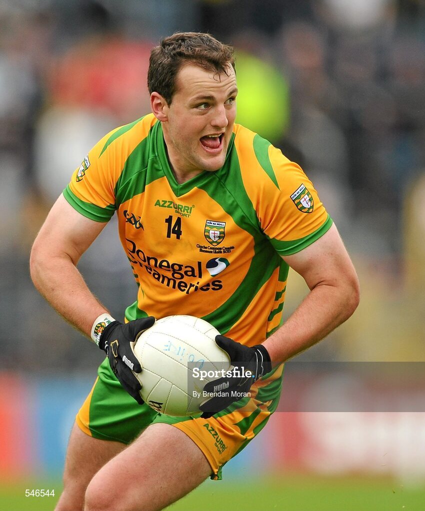 17 July 2011; Michael Murphy, Donegal. Ulster GAA Football Senior Championship Final, Derry v Donegal, St Tiernach's Park, Clones, Co. Monaghan. Picture credit: Brendan Moran / SPORTSFILE
