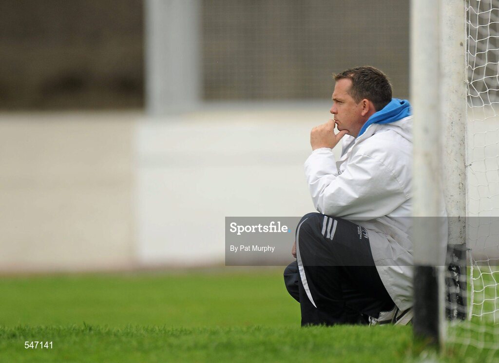 13 August 2011; Waterford hurling manager Davy Fitzgerald who was an umpire at the game. All-Ireland Senior Camogie Championship Semi-Final in association with RTE Sport, Cork v Wexford, Nowlan Park, Kilkenny. Picture credit: Pat Murphy / SPORTSFILE