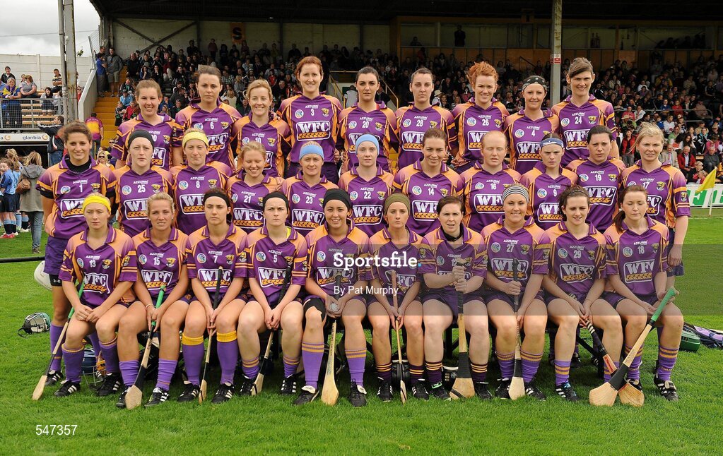 13 August 2011; The Wexford squad. All-Ireland Senior Camogie Championship Semi-Final in association with RTE Sport, Cork v Wexford, Nowlan Park, Kilkenny. Picture credit: Pat Murphy / SPORTSFILE