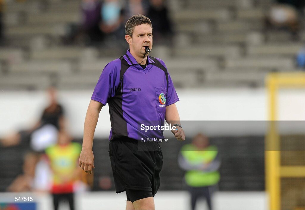 13 August 2011; Referee Fintan McNamara. All-Ireland Senior Camogie Championship Semi-Final in association with RTE Sport, Cork v Wexford, Nowlan Park, Kilkenny. Picture credit: Pat Murphy / SPORTSFILE