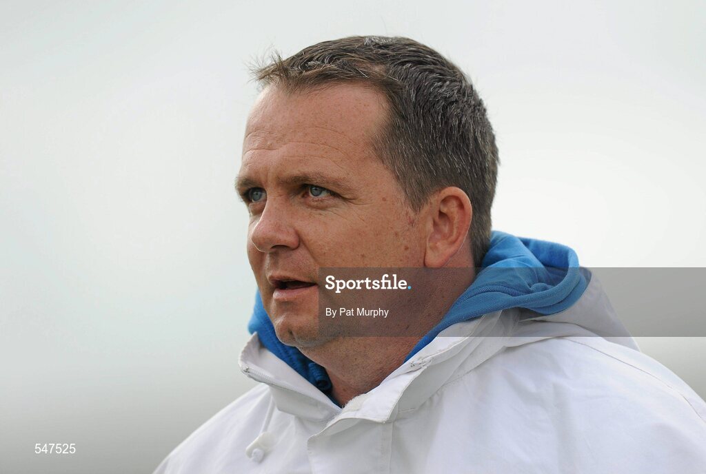 13 August 2011; Waterford hurling manager Davy Fitzgerald who was an umpire at the game. All-Ireland Senior Camogie Championship Semi-Final in association with RTE Sport, Cork v Wexford, Nowlan Park, Kilkenny. Picture credit: Pat Murphy / SPORTSFILE