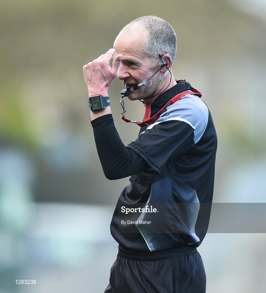 12 March 2017; Referee Cathal McAllister during the Allianz Hurling League Division 1B Round 4 match between Offaly and Wexford at O’Connor Park in Tullamore, Co. Offaly. Photo by David Maher/Sportsfile