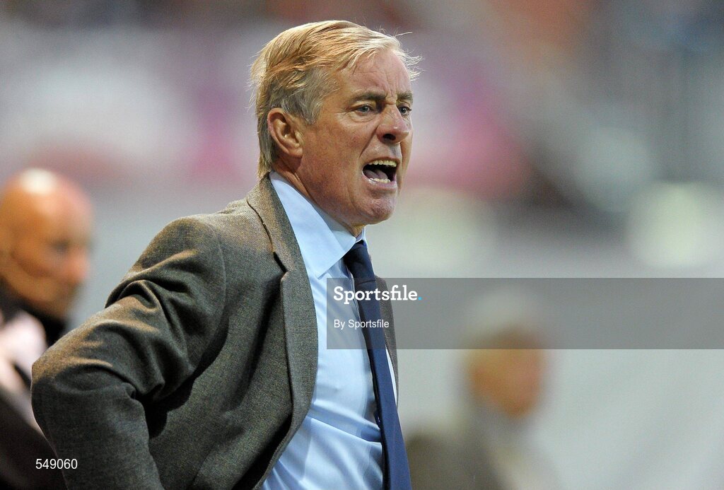 19 August 2011; St Patrick's Athletic manager Pete Mahon during the game. Airtricity League Premier Division, St Patrick's Athletic v Drogheda United, Richmond Park, Dublin. Photo by Sportsfile