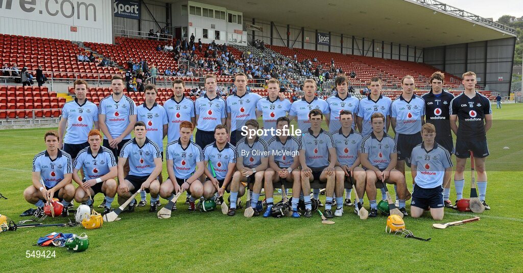 20 August 2011; The Dublin squad. Bord Gais Energy GAA Hurling Under 21 All-Ireland Championship Semi-Final, Antrim v Dublin, Pairc Esler, Newry, Co. Down. Picture credit: Oliver McVeigh / SPORTSFILE