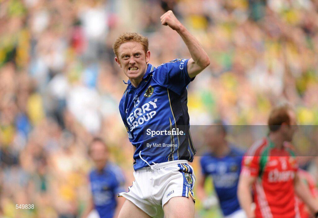 21 August 2011; Colm Cooper, Kerry, celebrates after scoring his side's first goal. GAA Football All-Ireland Senior Championship Semi-Final, Mayo v Kerry, Croke Park, Dublin. Picture credit: Matt Browne / SPORTSFILE