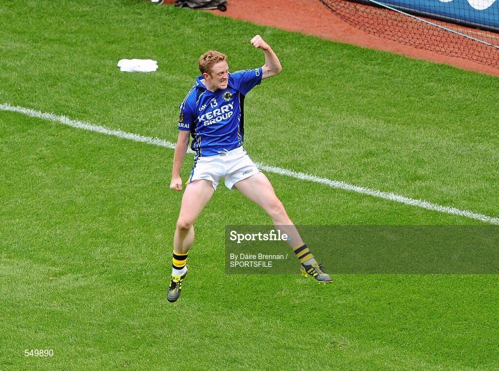 21 August 2011; Colm Cooper, Kerry, celebrates after scoring his side's first goal. GAA Football All-Ireland Senior Championship Semi-Final, Mayo v Kerry, Croke Park, Dublin. Picture credit: Dáire Brennan / SPORTSFILE