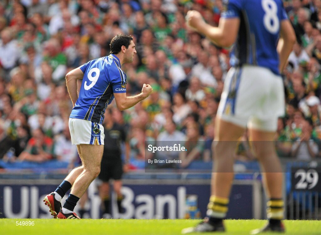 21 August 2011; Kerry's Bryan Sheehan celebrates scoring a point. GAA Football All-Ireland Senior Championship Semi-Final, Mayo v Kerry, Croke Park, Dublin. Picture credit: Brian Lawless / SPORTSFILE