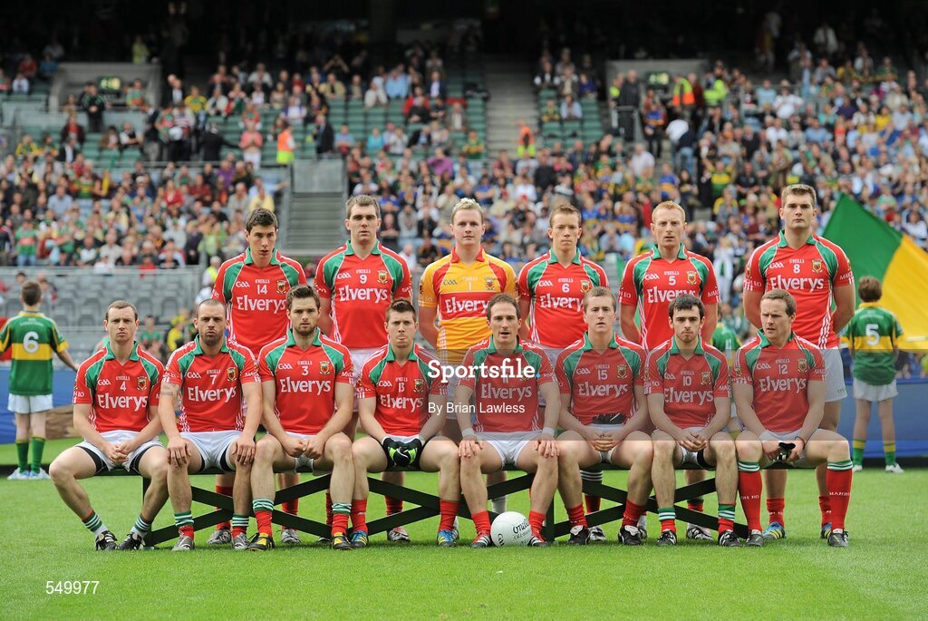 21 August 2011; The Mayo team. GAA Football All-Ireland Senior Championship Semi-Final, Mayo v Kerry, Croke Park, Dublin. Picture credit: Brian Lawless / SPORTSFILE