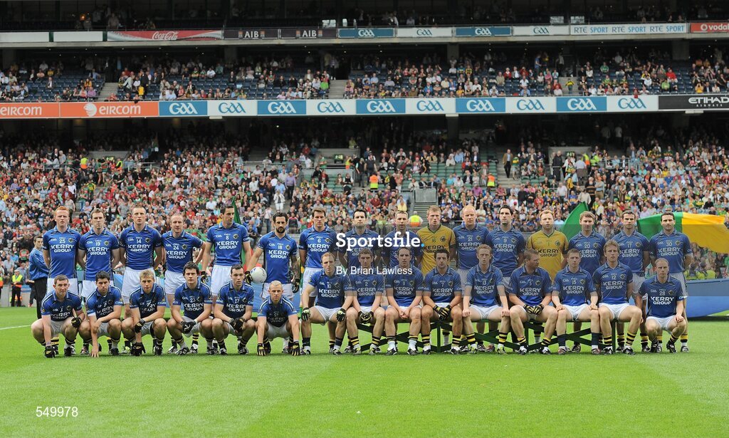 21 August 2011; The Kerry squad. GAA Football All-Ireland Senior Championship Semi-Final, Mayo v Kerry, Croke Park, Dublin. Picture credit: Brian Lawless / SPORTSFILE