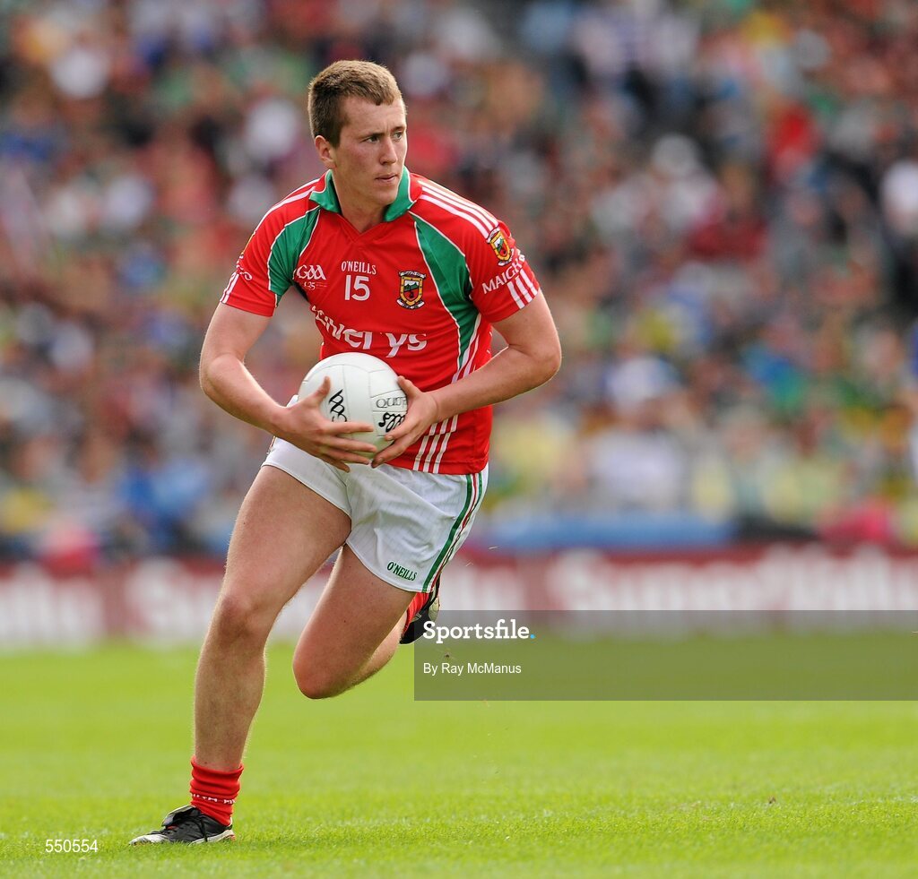 21 August 2011; Cillian O'Connor, Mayo. GAA Football All-Ireland Senior Championship Semi-Final, Mayo v Kerry, Croke Park, Dublin. Picture credit: Ray McManus / SPORTSFILE