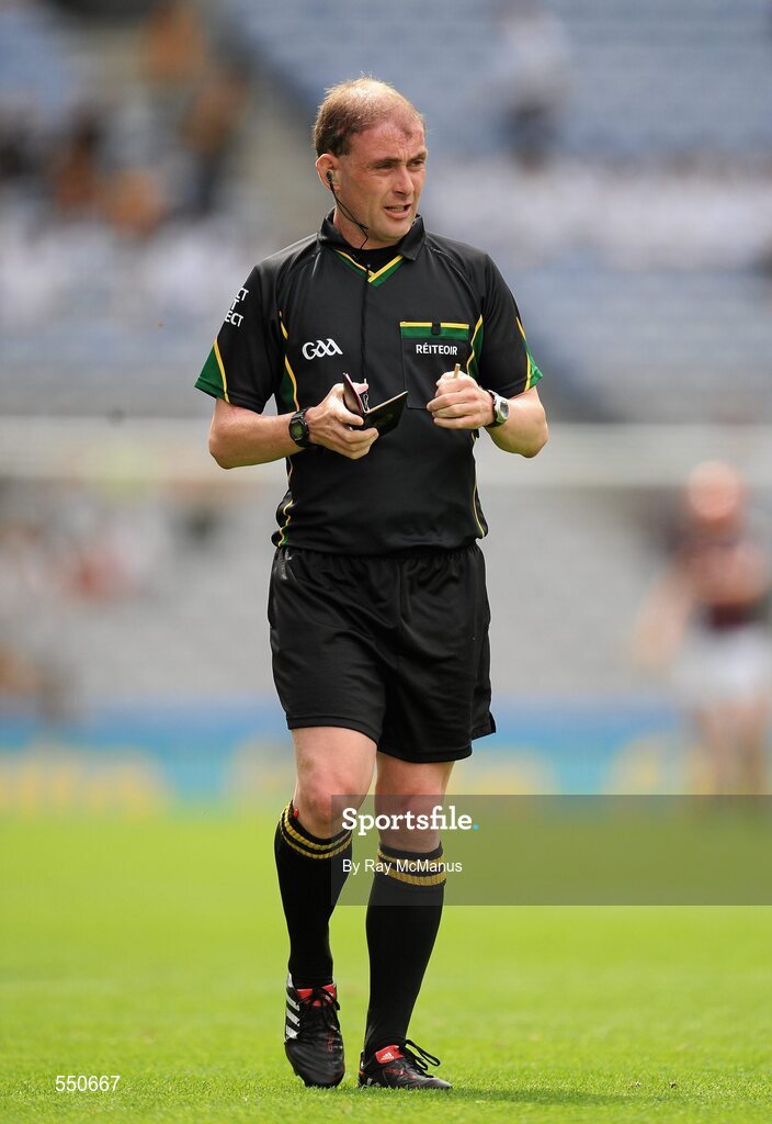 7 August 2011; Sean Cleere, Referee. GAA Hurling All-Ireland Minor Championship Semi-Final, Clare v Galway, Croke Park, Dublin. Picture credit: Ray McManus / SPORTSFILE