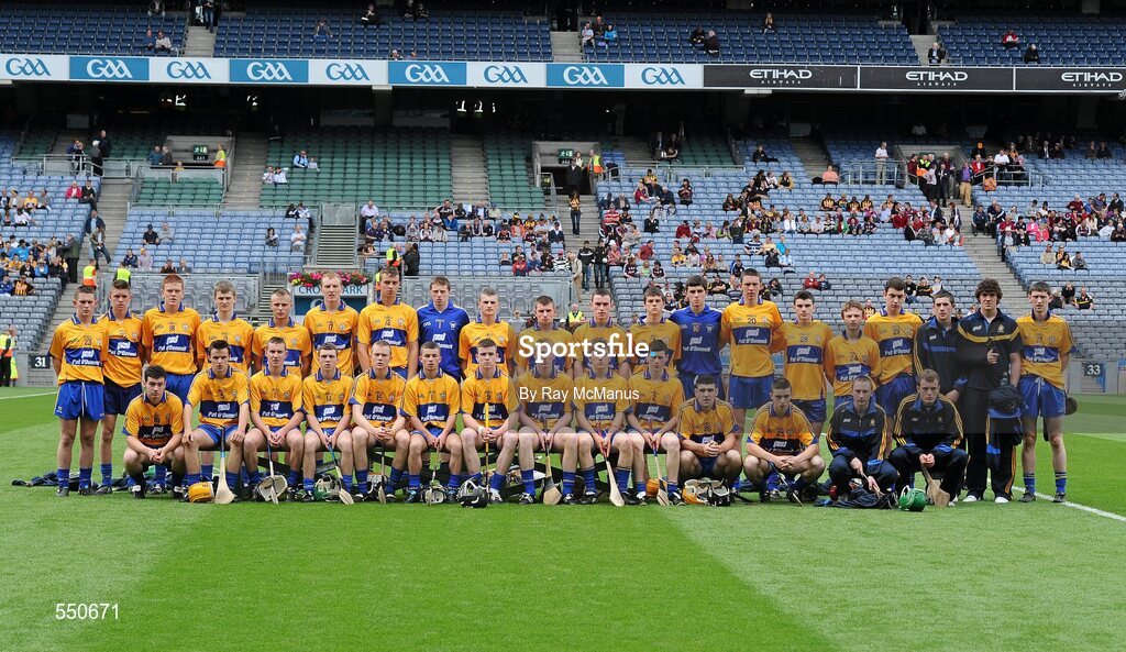 7 August 2011; The Clare minor squad. GAA Hurling All-Ireland Minor Championship Semi-Final, Clare v Galway, Croke Park, Dublin. Picture credit: Ray McManus / SPORTSFILE