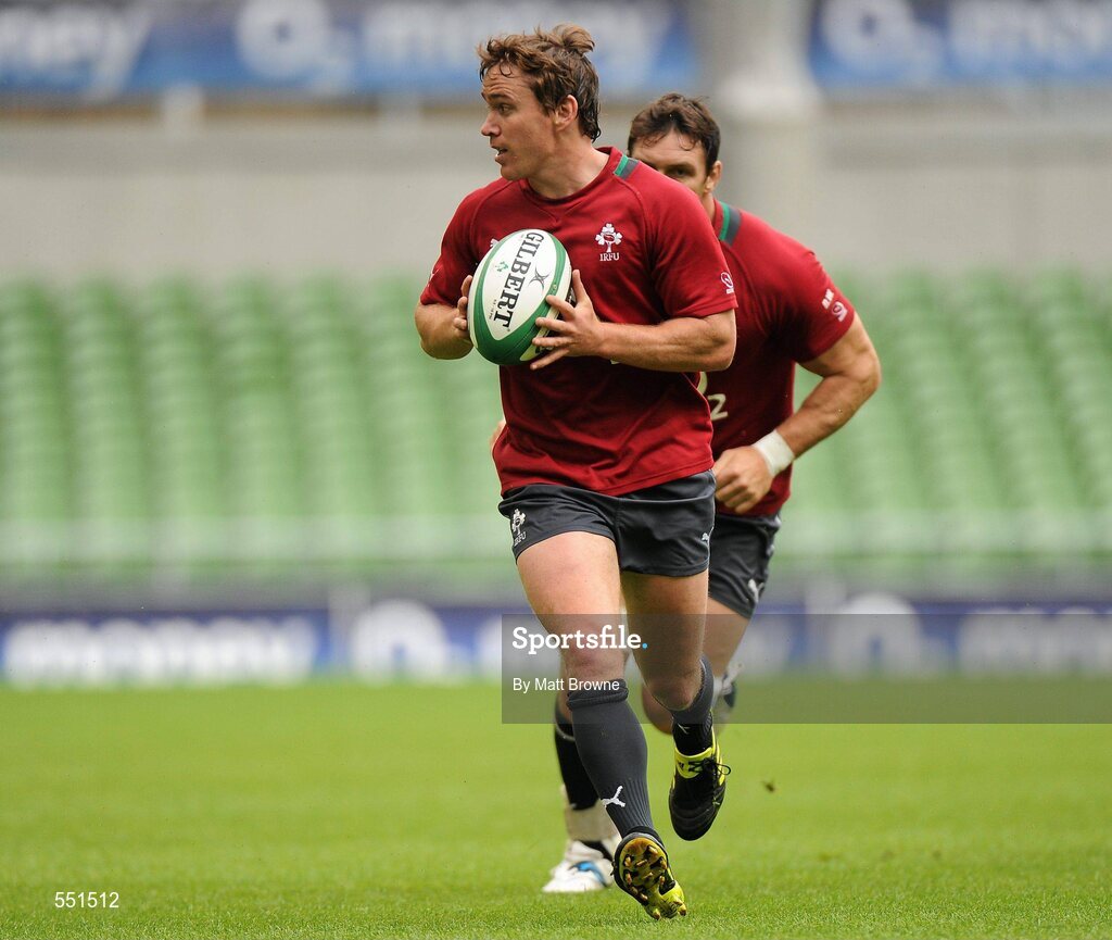 25 August 2011; Ireland's Eoin Reddan in action during a team training session ahead of their Rugby World Cup warm-up game against England on Saturday. O2 Ireland Rugby Team Training Session, Aviva Stadium, Lansdowne Road, Dublin. Picture credit: Matt Browne / SPORTSFILE