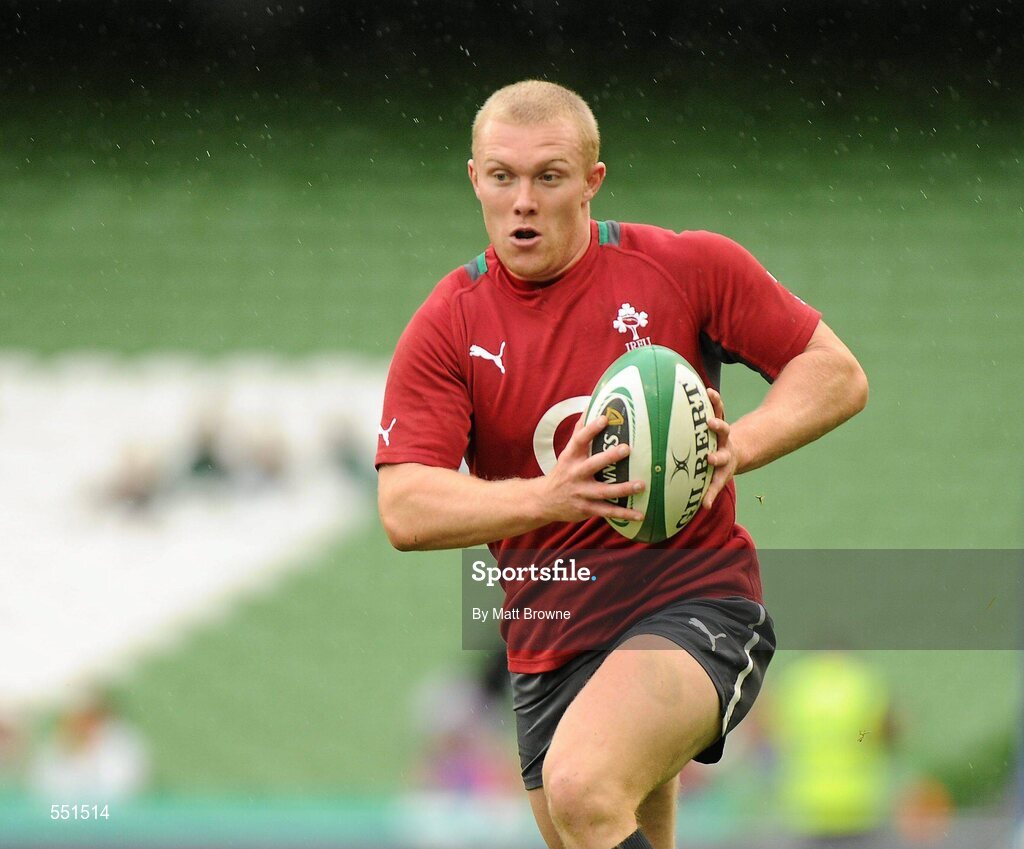 25 August 2011; Ireland's Keith Earls in action during a team training session ahead of their Rugby World Cup warm-up game against England on Saturday. O2 Ireland Rugby Team Training Session, Aviva Stadium, Lansdowne Road, Dublin. Picture credit: Matt Browne / SPORTSFILE