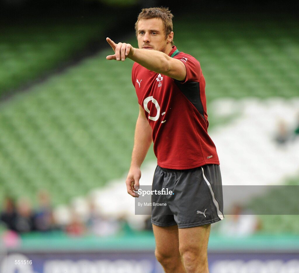 25 August 2011; Ireland's Tommy Bowe in action during a team training session ahead of their Rugby World Cup warm-up game against England on Saturday. O2 Ireland Rugby Team Training Session, Aviva Stadium, Lansdowne Road, Dublin. Picture credit: Matt Browne / SPORTSFILE