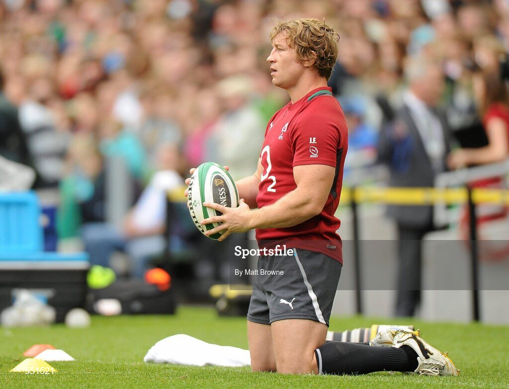 25 August 2011; Ireland's Jerry Flannery in action during a team training session ahead of their Rugby World Cup warm-up game against England on Saturday. O2 Ireland Rugby Team Training Session, Aviva Stadium, Lansdowne Road, Dublin. Picture credit: Matt Browne / SPORTSFILE