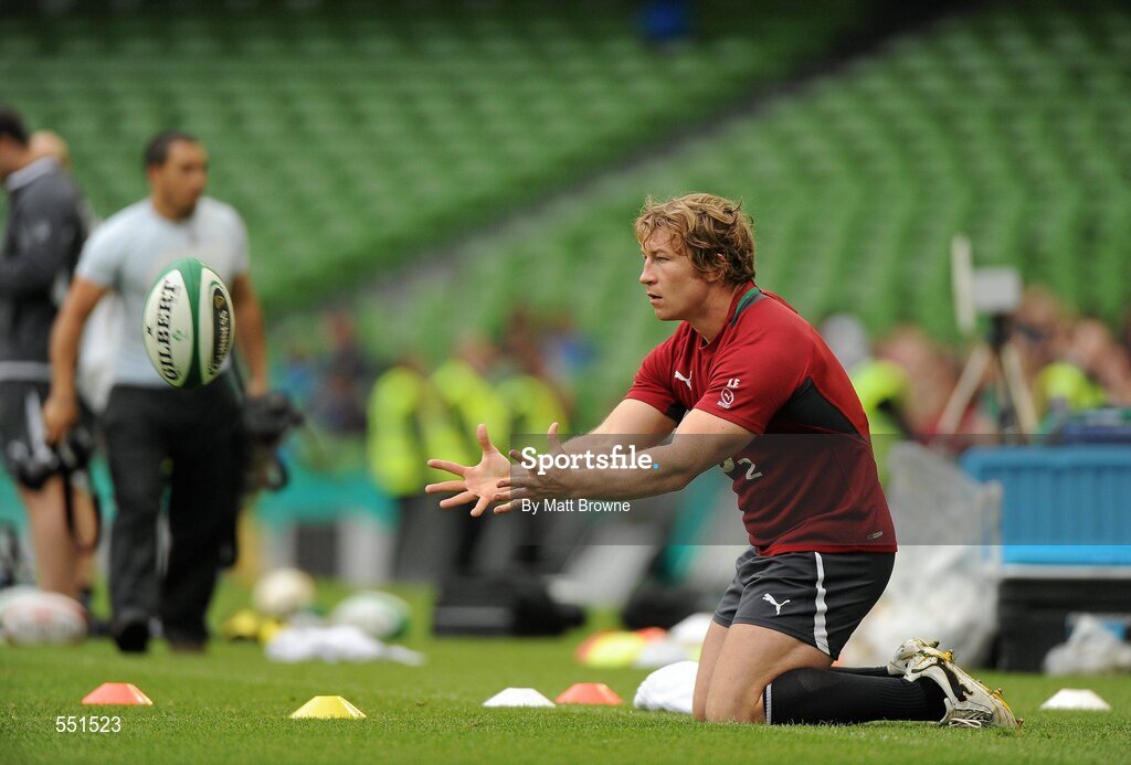 25 August 2011; Ireland's Jerry Flannery during a team training session ahead of their Rugby World Cup warm-up game against England on Saturday. O2 Ireland Rugby Team Training Session, Aviva Stadium, Lansdowne Road, Dublin. Picture credit: Matt Browne / SPORTSFILE
