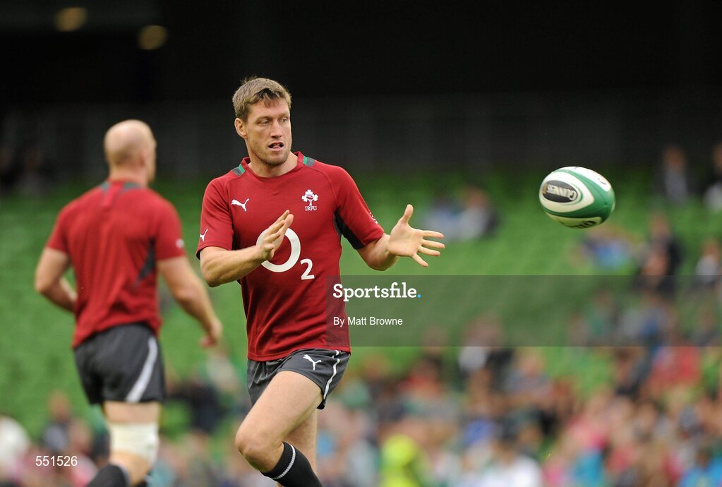 25 August 2011; Ireland's Ronan O'Gara in action during a team training session ahead of their Rugby World Cup warm-up game against England on Saturday. O2 Ireland Rugby Team Training Session, Aviva Stadium, Lansdowne Road, Dublin. Picture credit: Matt Browne / SPORTSFILE
