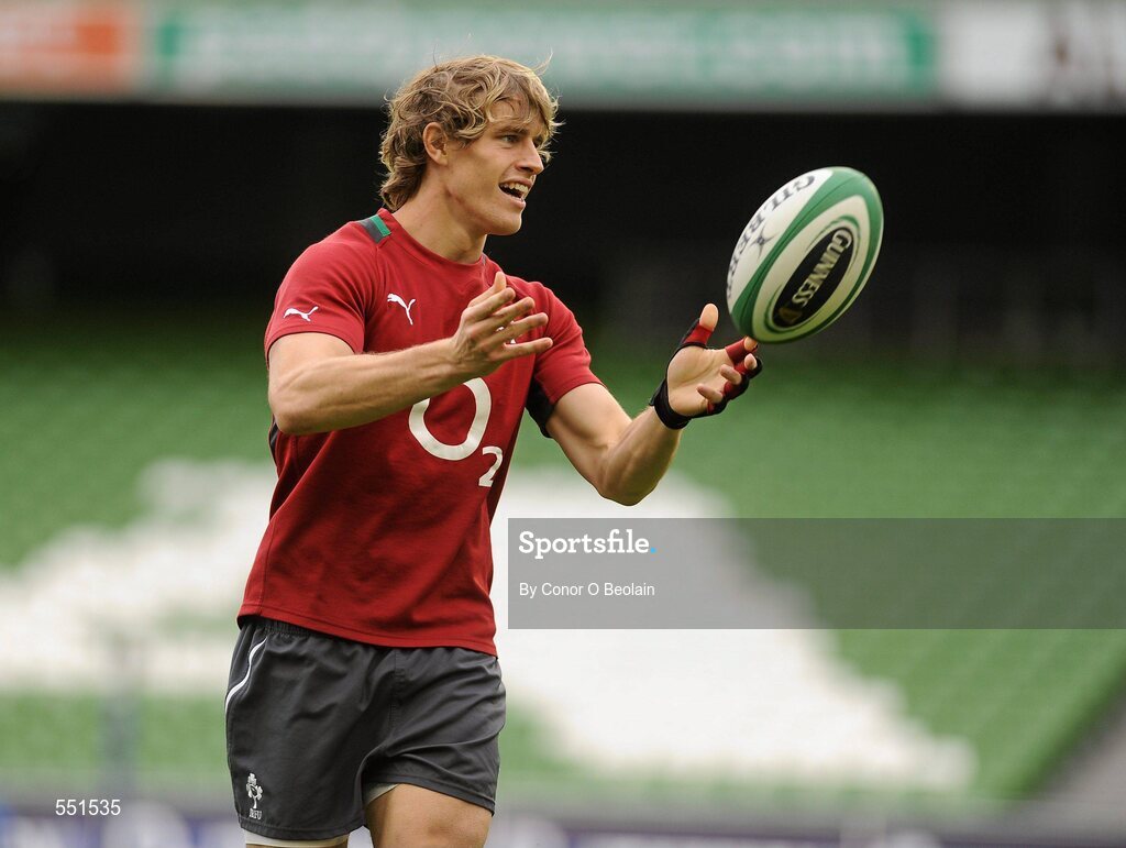 25 August 2011; Ireland's Andrew Trimble in action during a team training session ahead of their Rugby World Cup warm-up game against England on Saturday. O2 Ireland Rugby Team Training Session, Aviva Stadium, Lansdowne Road, Dublin. Picture credit: Conor O Beolain / SPORTSFILE