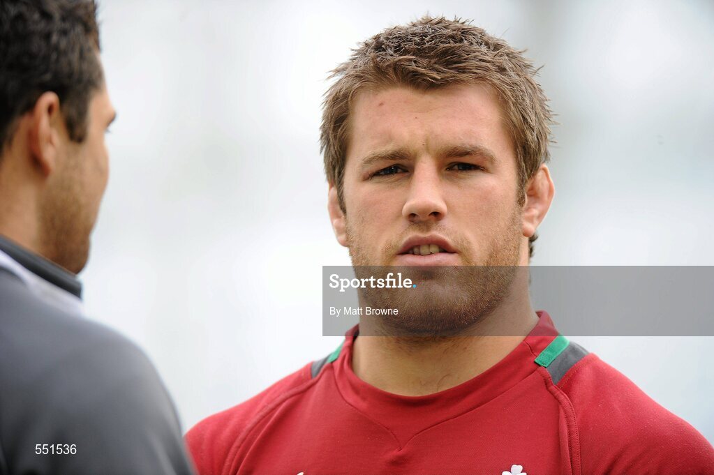 25 August 2011; Ireland's Sean O'Brien and Rob Kearney during a team training session ahead of their Rugby World Cup warm-up game against England on Saturday. O2 Ireland Rugby Team Training Session, Aviva Stadium, Lansdowne Road, Dublin. Picture credit: Matt Browne / SPORTSFILE