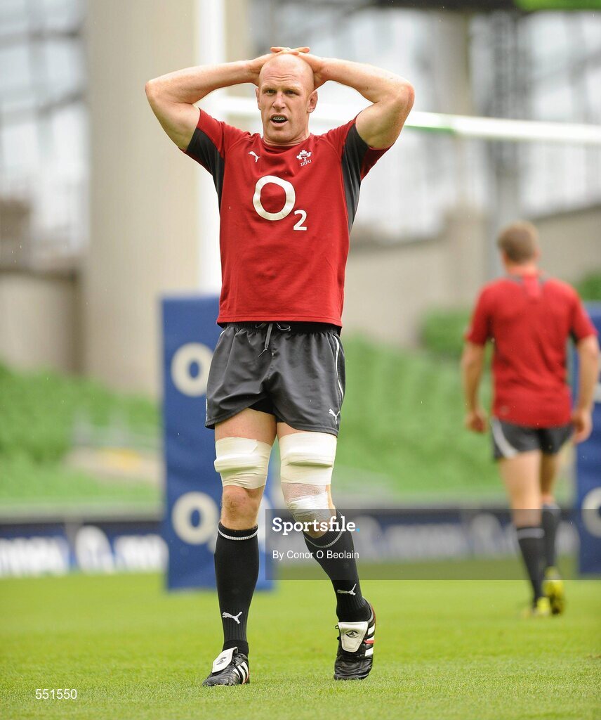 25 August 2011; Ireland's Paul O’Connell in action during a team training session ahead of their Rugby World Cup warm-up game against England on Saturday. O2 Ireland Rugby Team Training Session, Aviva Stadium, Lansdowne Road, Dublin. Picture credit: Conor O Beolain / SPORTSFILE