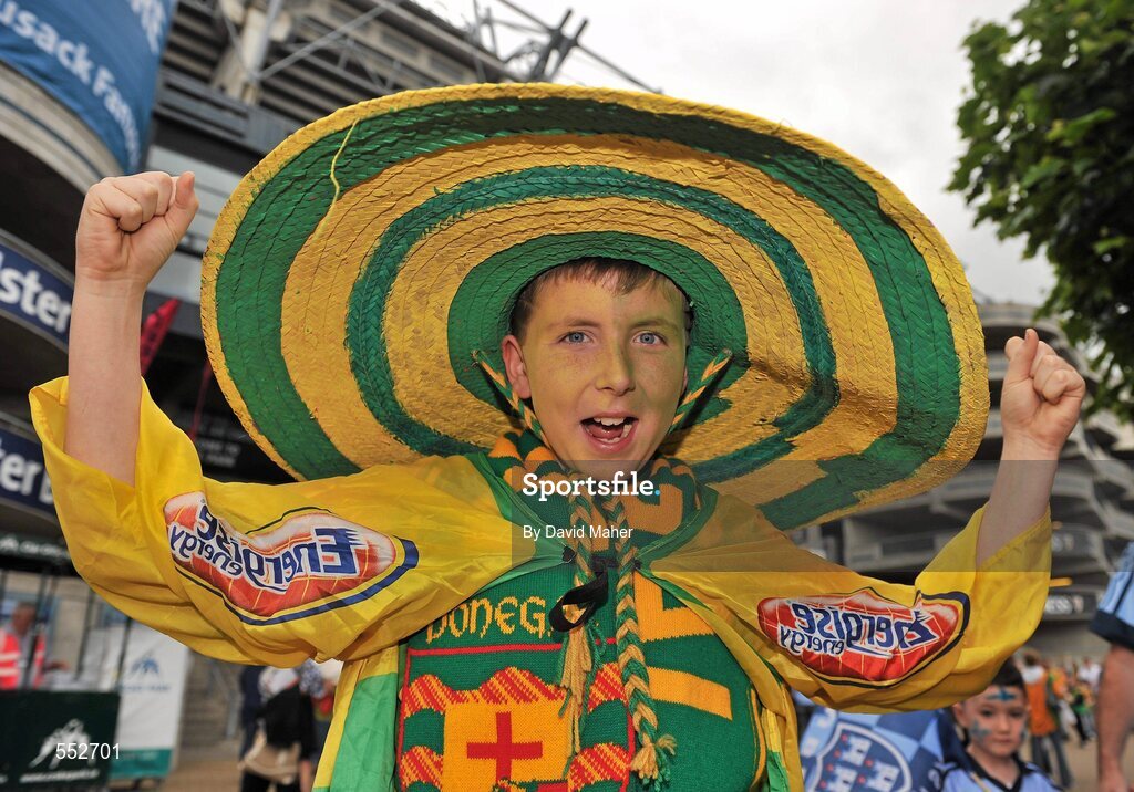 28 August 2011; Donegal supporter Daniel Moran, from Gweedore, Co. Donegal. Supporters at the GAA Football All-Ireland Championship Semi-Finals, Croke Park, Dublin. Picture credit: David Maher / SPORTSFILE