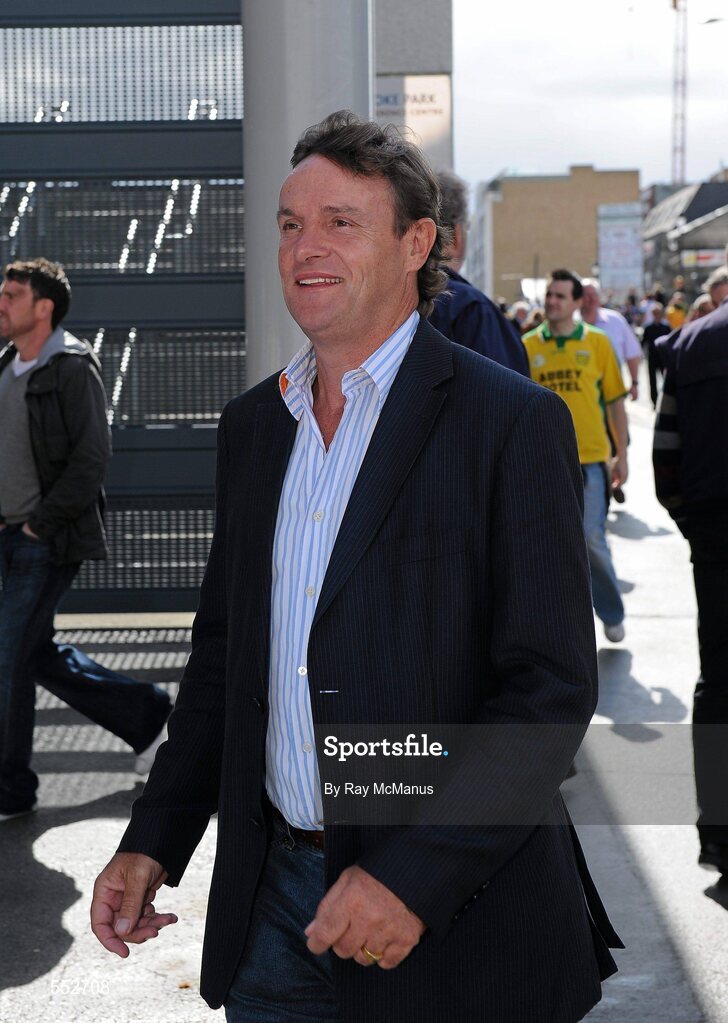 28 August 2011; Former All-Ireland medal winning Dublin footballer and Manchester United soccer player Kevin Moran on his way to the GAA Football All-Ireland Championship Semi-Finals, Croke Park, Dublin. Picture credit: Ray McManus / SPORTSFILE